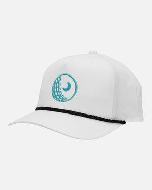 Folly Golf - Torrey Pines Hat - Folly Golf Ball - Side Angle of Hat